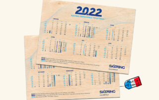 Calendrier en bois personnalisable format A4