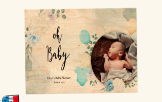 carte naissance en bois faire part